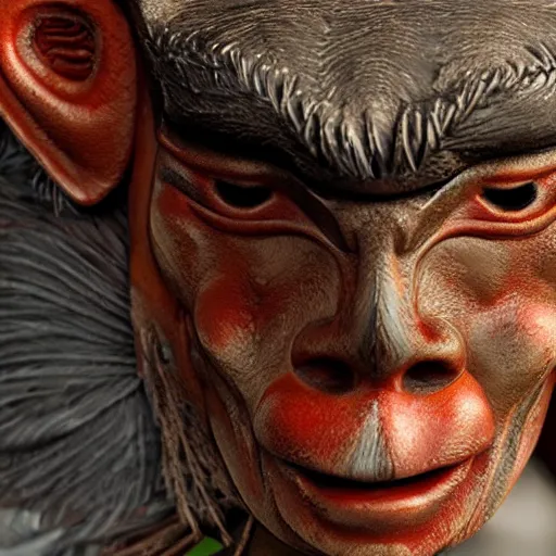 Prompt: a still of a tengu, realistic, photorealistic, detailed, cgi,