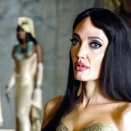 Image similar to cleopatra is angelina jolie