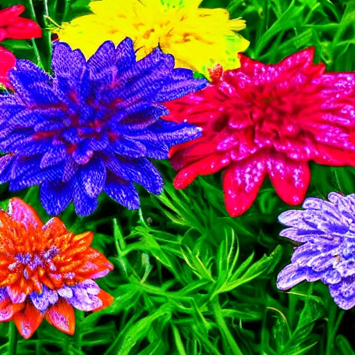 Image similar to colorful flowers