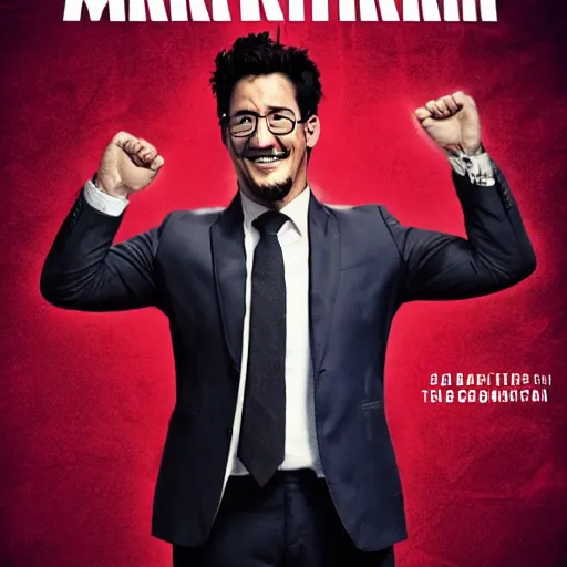 Prompt: markiplier movie poster