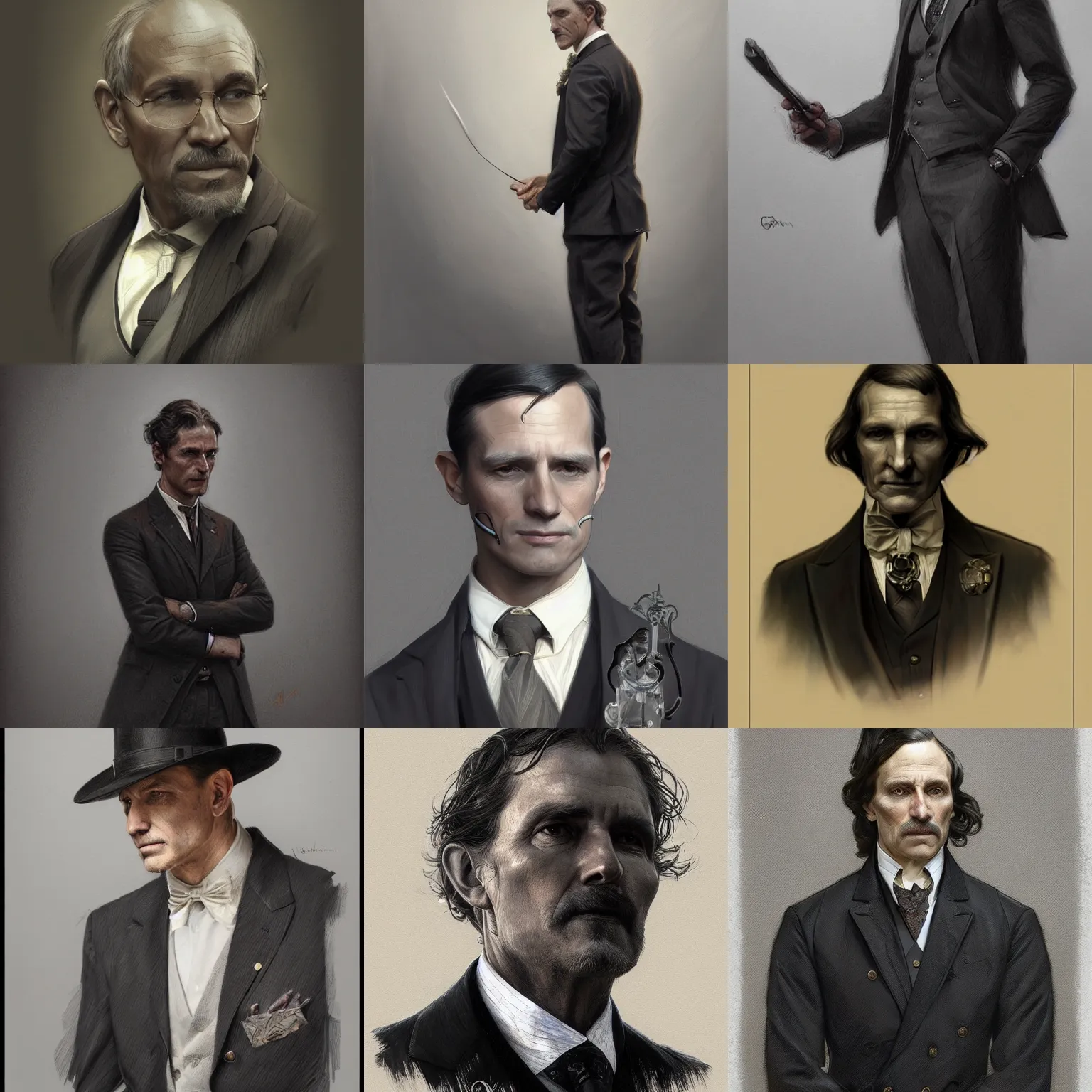 Prompt: portrait of george washingon, business suit, intricate, elegant, highly detailed, centered, dark, smokey, charcoal painting, digital painting, artstation, concept art, smooth, sharp focus, illustration, art by artgerm and greg rutkowski and alphonse mucha