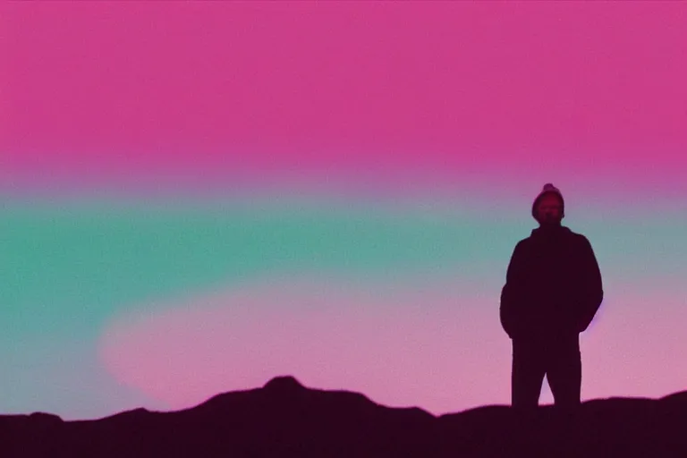 Image similar to new boards of canada album cover, film, gradient