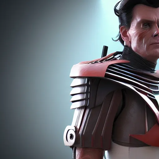 Prompt: hyperrealistic image of ace ventura in darth vader armor, stunning 3 d render, inspired by istvan sandorfi & greg rutkowski & unreal engine, perfect symmetry, dim volumetric cinematic lighting, 8 k octane comprehensive render, extremely hyper - detailed, incredibly lifelike attributes, intricate, real flesh texture, masterpiece, artstation, stunning,