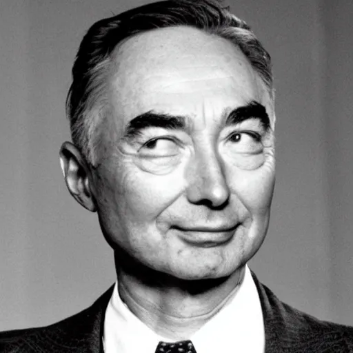 Prompt: robert oppenheimer giving ted talk