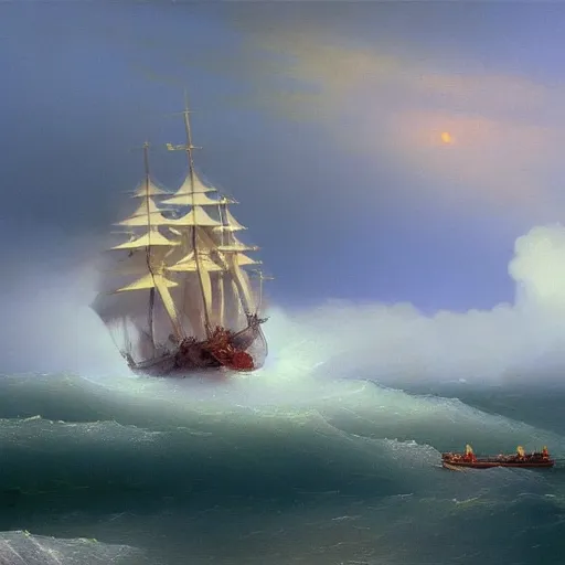 Image similar to Art made by Aivazovsky Ivan