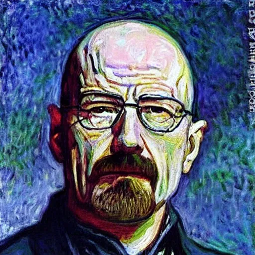 Image similar to “ walter white by claude monet ”