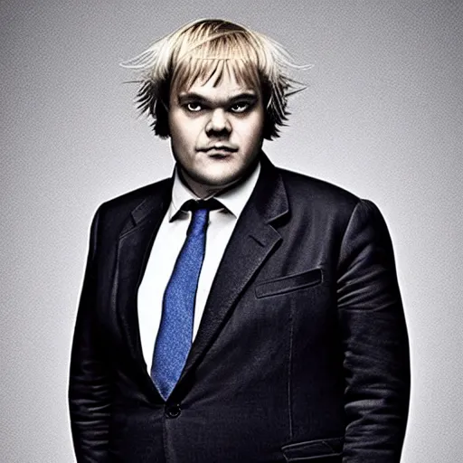 Prompt: jack black as boris johnson, hd