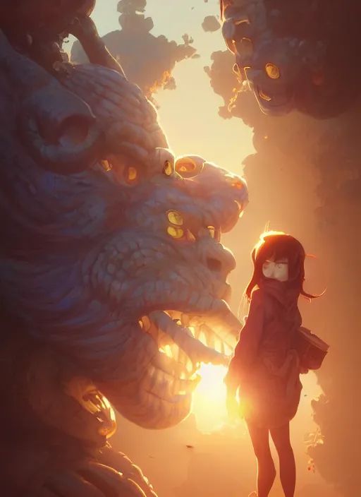 Image similar to highly detailed portrait of super monkey balls, stephen bliss, unreal engine, greg rutkowski, loish, rhads, beeple, makoto shinkai and lois van baarle, ilya kuvshinov, rossdraws, tom bagshaw, alphonse mucha, global illumination, god rays, detailed and intricate environment