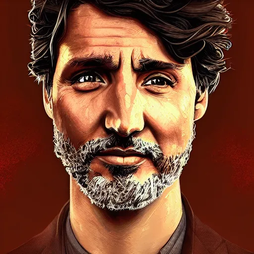 Image similar to portrait justin trudeau blackface!!!, sci - fi and fantasy, intricate highly detailed digital painting, artstation, concept art, smooth and sharp focus, illustration, art by tan zi and ayanamikodon and alphonse mucha and wlop