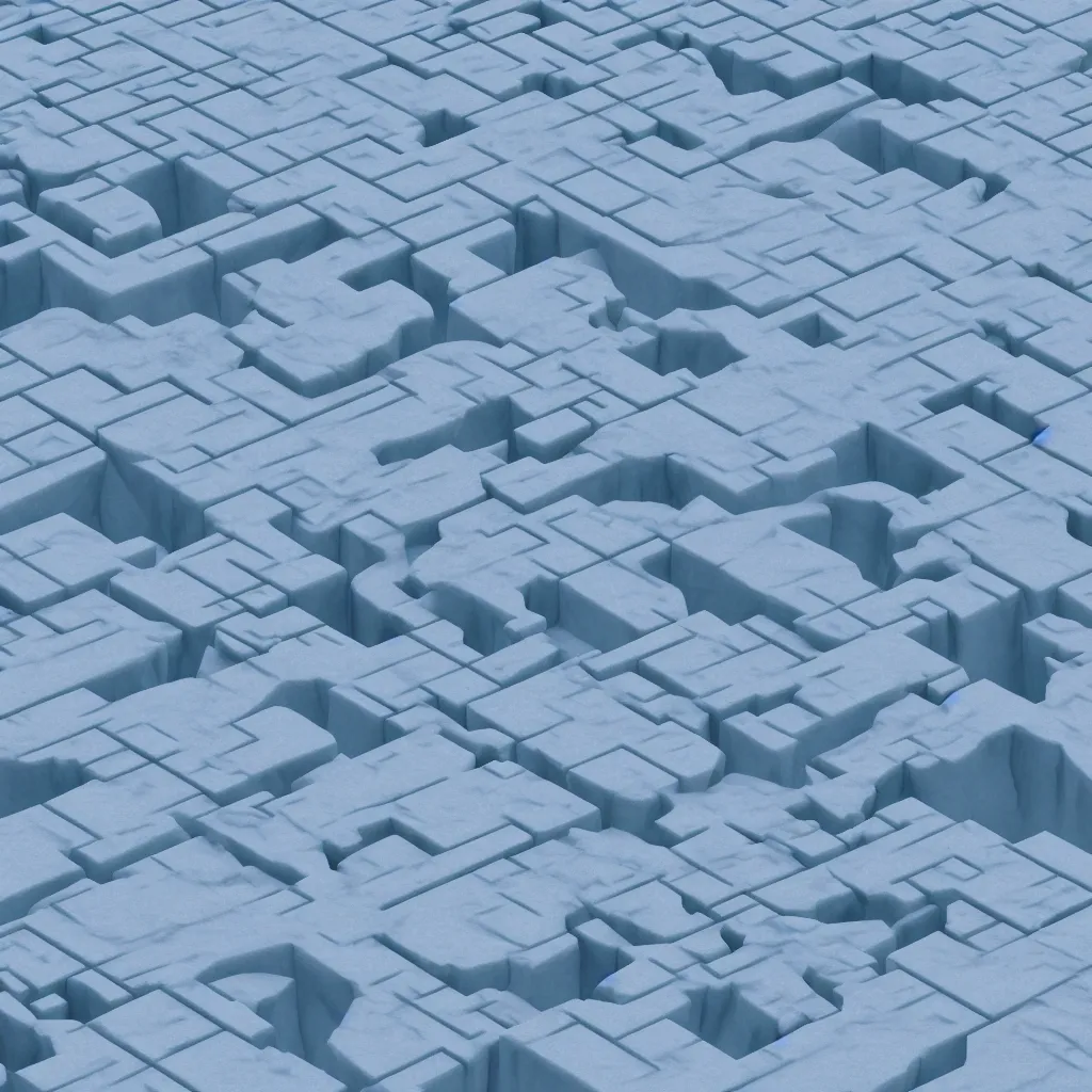 Image similar to wimmelbilder maze ice sheets in the arctic, unreal engine, octane render, isometric, very sharp