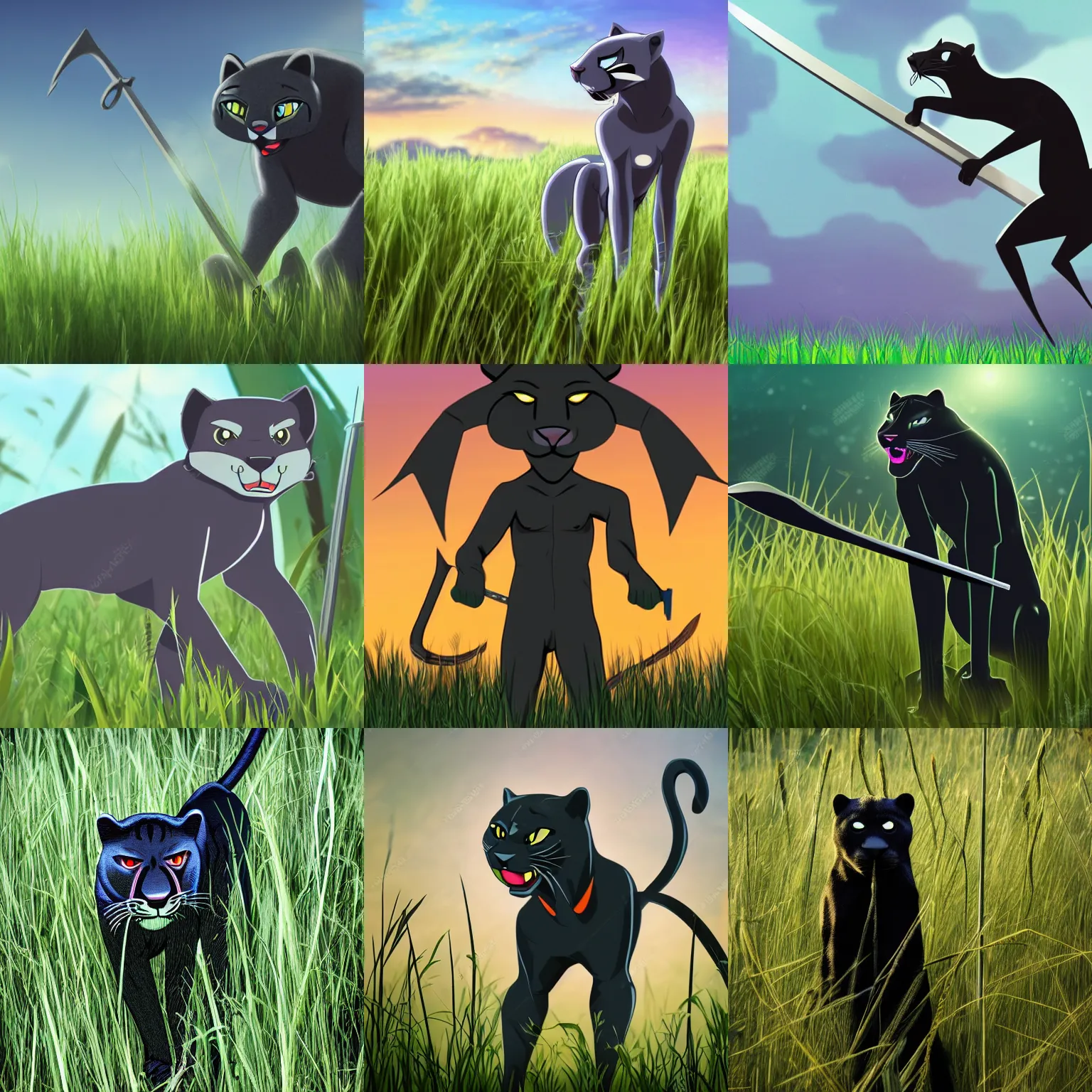 cute black panther cartoon for you design Stock Vector | Adobe Stock