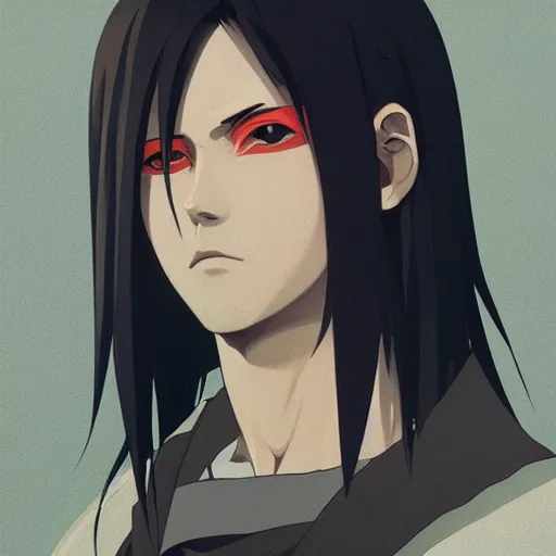 a portrait of itachi uchiha, rpg reference, art by | Stable Diffusion ...