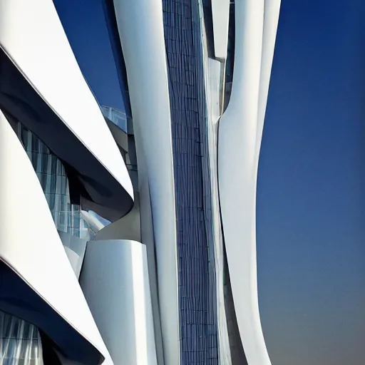 Prompt: futuristic tower by zaha hadid and renzo piano and syd mead, contemporary architecture, photo journalism, photography, cinematic, national geographic photoshoot