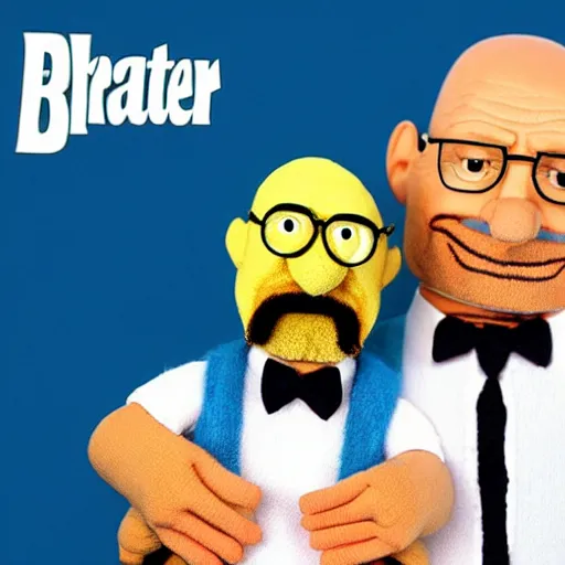 Image similar to walter white from breaking bad as a muppet