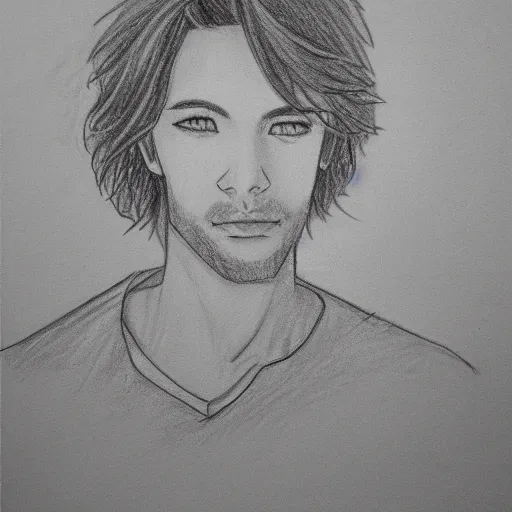 Image similar to detailed pencil sketch of a beta simp cuck