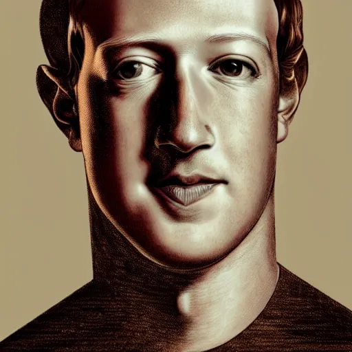 Image similar to mark zuckerberg by Keith Thompson