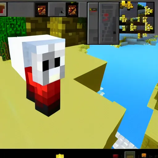 Image similar to putin in minecraft