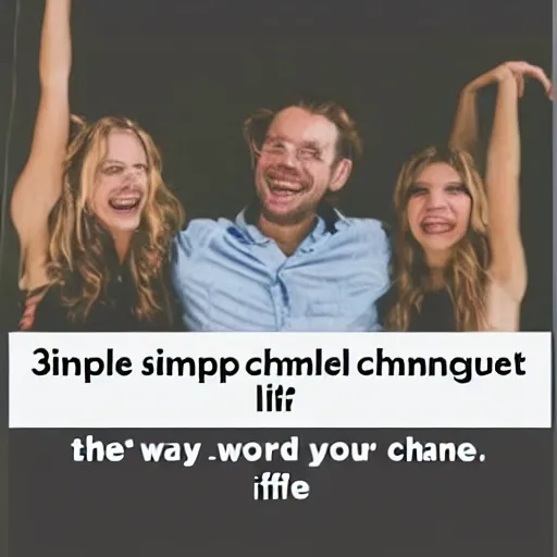 Image similar to 3 simple words that will change your life