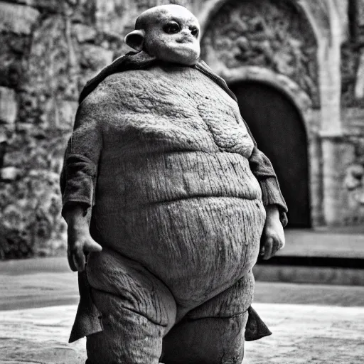 Image similar to a professional portrait of the hobbit golem, after he's been accepted as the new pope. 8 5 mm lens, f 1. 8.