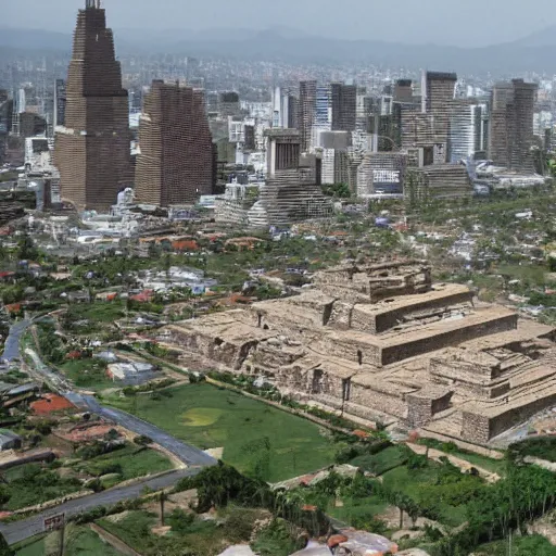 Image similar to new city has reverted back to the way it looked, pre-Columbian