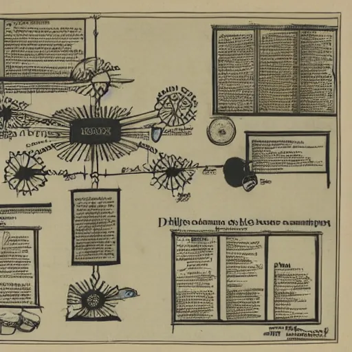 Image similar to diagram for a device that summons filipino people, by charles dellschau