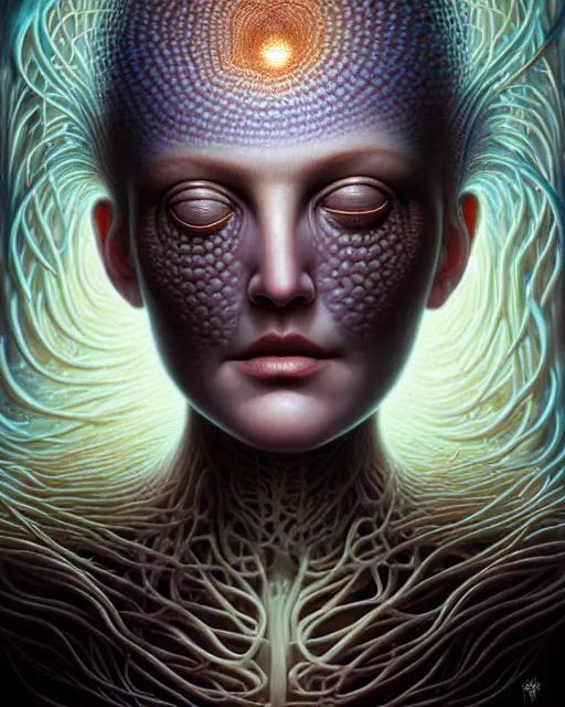 Image similar to detailed portrait of biopunk drew barrymore ( marshmallow string ) fractal ( chocolate ) ( graham cracker ) beautiful! by tomasz alen kopera and peter mohrbacher and johanna martine! and margaret keane! elegant alluring luminescent