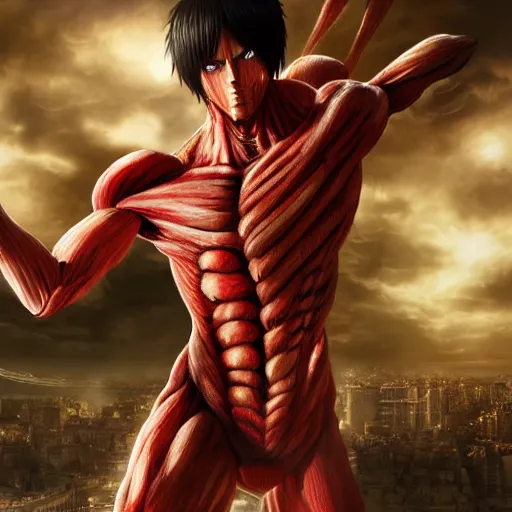 founding titan from attack on titan ( shingeki no, Stable Diffusion