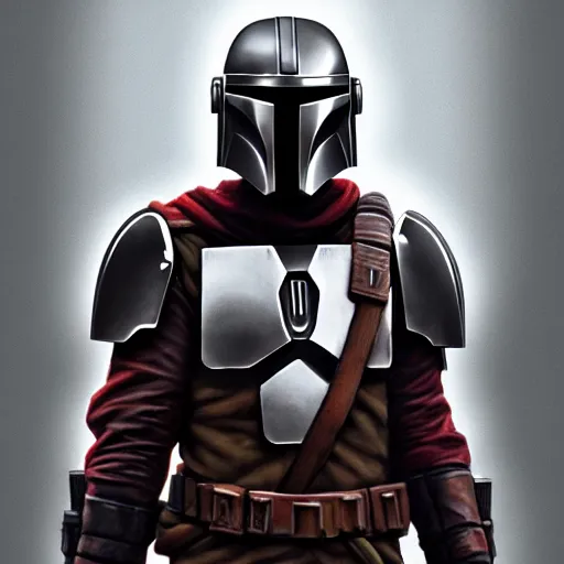 Prompt: a medieval mandalorian in the style of expert beautiful digital art, detailed, epic, stunning composition