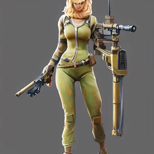 Prompt: blonde female : : as polished sniper cosplay : : weta disney pixar movie still photo : : hi - fructose, sci fi decadent highly - detailed digital painting, golden ratio, octane render, artstation, smooth, sharp focus, fortnite, artgerm, mucha, loish, wlop : :