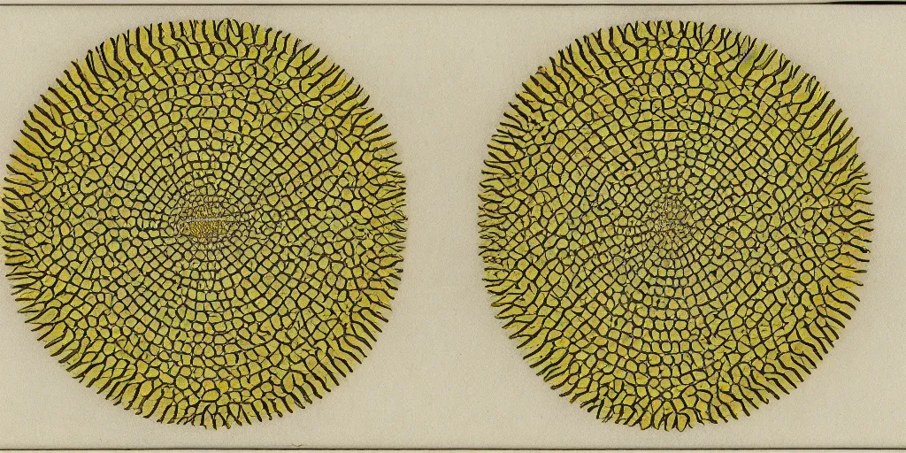 Image similar to model of a ring of dna, yellowed paper, pen and ink, 1 5 0 0 s, 8 k resolution