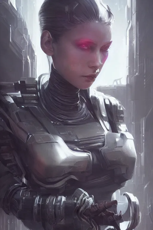 Image similar to a cyberpunk dark metallic arm realistic proportions, large portrait, sci - fi, rpg character, digital painting, artstation, concept art, smooth, 8 k frostbite 3 engine, ultra detailed, art by artgerm and greg rutkowski and magali villeneuve