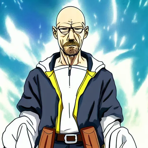 Image similar to saitama as walter white