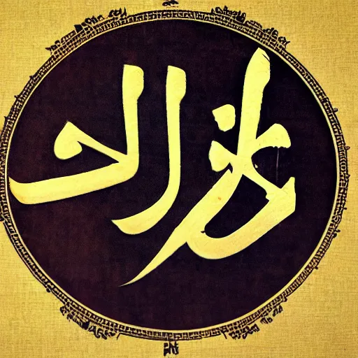 Image similar to arabic chinese script