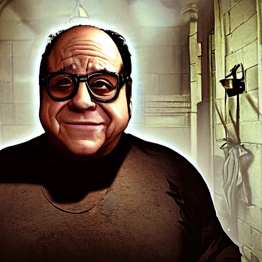 Prompt: videogame screenshot of danny devito in the darkness 2 ( 2 0 1 2 )