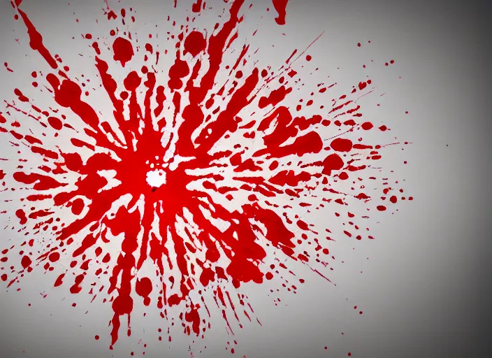 Prompt: blood splatter overlay on plain white background