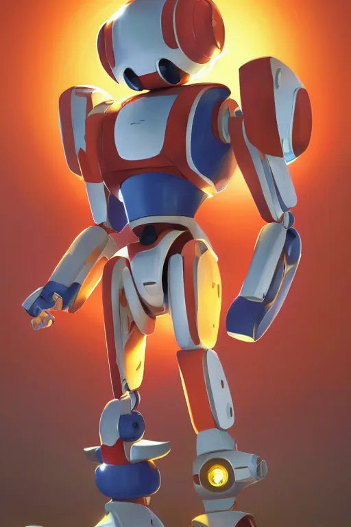 Image similar to metabots medabots medarotto medarot robot minimalist comics, behance hd by jesper ejsing, by rhads, makoto shinkai and lois van baarle, ilya kuvshinov, rossdraws global illumination ray tracing hdr radiating a glowing aura