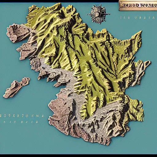 Image similar to a cross - section relief map of westeros