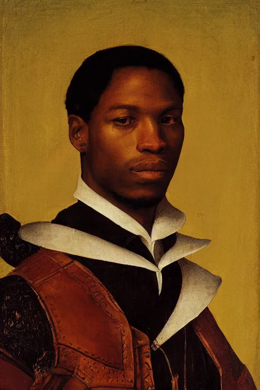 Image similar to le royce hawkins, renaissance portrait