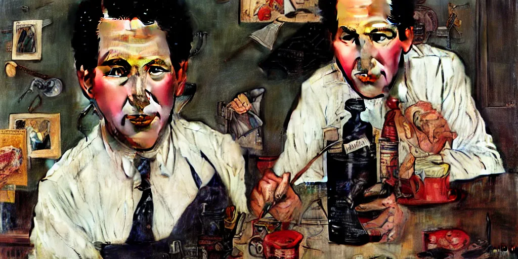 Prompt: Paul Rudd painted by Norman Rockwell