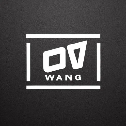 Image similar to logo for a plastic bag company called wang, vector design with sharp lines