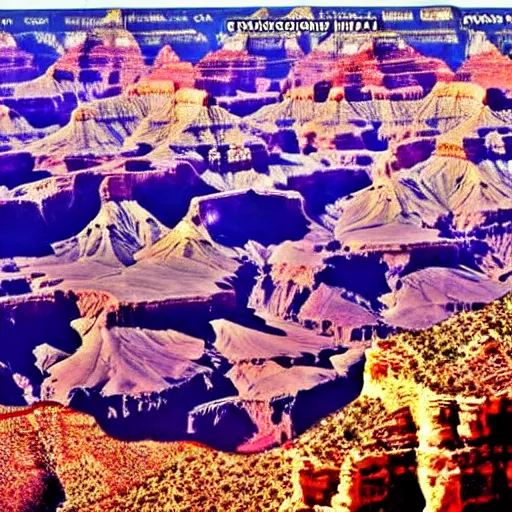 Prompt: Ultraviolet HD photograph of the Grand Canyon