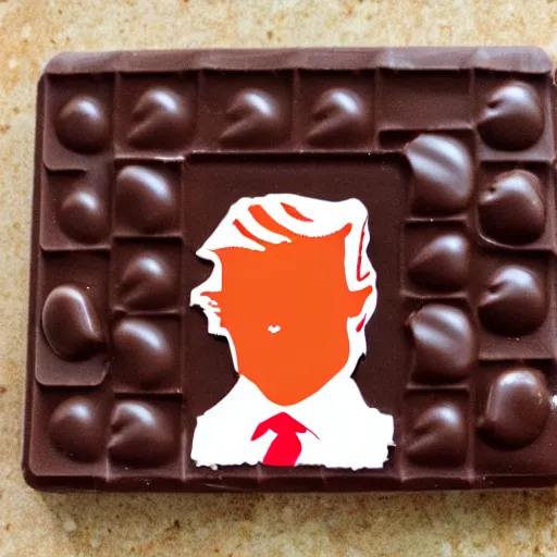 Image similar to dark chocolate trump relief