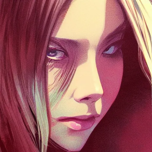 Image similar to elizabeth olsen portrait as manga girl, realistic shaded perfect face, fine details. anime. realistic shaded lighting poster by ilya kuvshinov katsuhiro otomo ghost - in - the - shell, magali villeneuve, artgerm, jeremy lipkin and michael garmash and rob rey