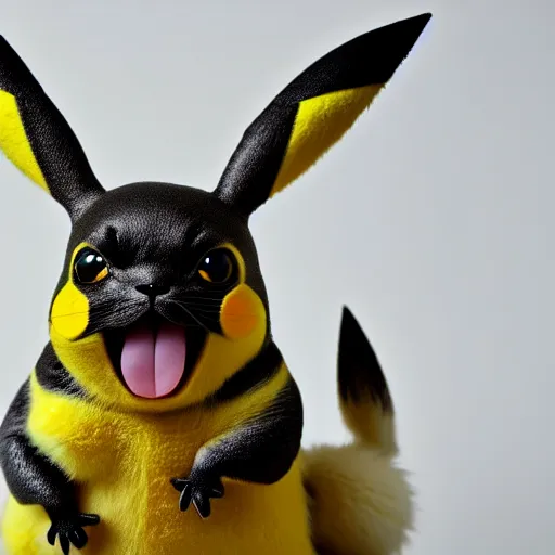 Image similar to real life Pikachu, award winning photo by Annie Liebowitz, studio lighting