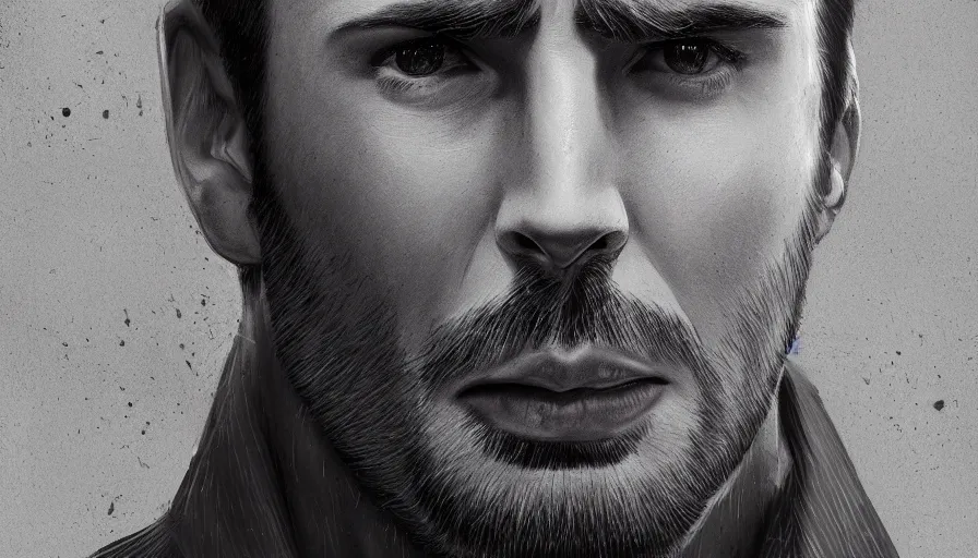 Chris Evans Sebastian Stan   I finished my drawing of The Sexiest Man  Alive 