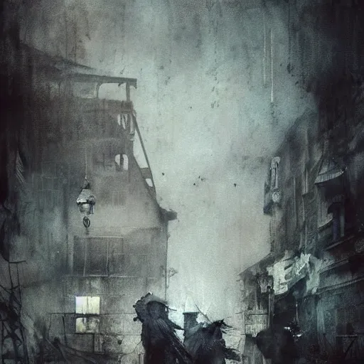 Image similar to wet collodion photography of early xx century ocean port village by emil melmoth zdzislaw beksinki craig mullins yoji shinkawa realistic render ominous detailed photo atmospheric by jeremy mann francis bacon and agnes cecile ink drips paint smears digital glitches glitchart