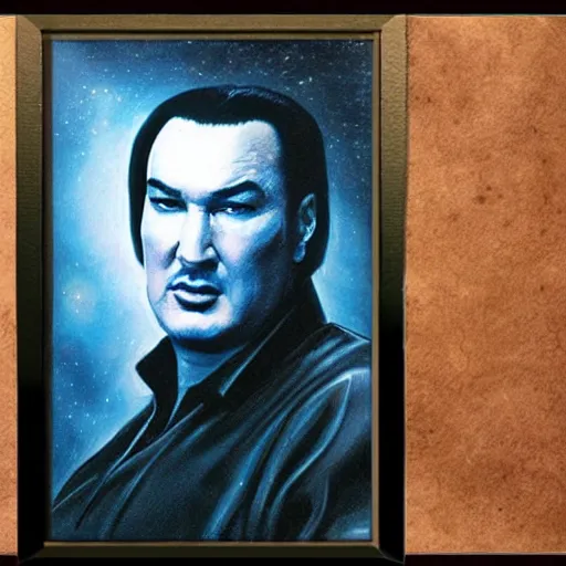 Prompt: Steven Seagal in space, photorealistic art