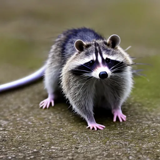 Image similar to a rat-raccoon hybrid