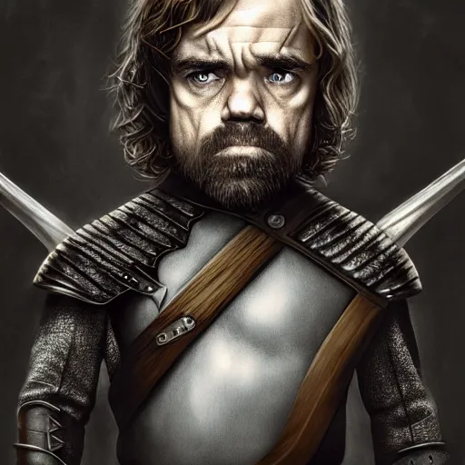 Prompt: peter dinklage as legolas, digital painting, extremely detailed, 4 k, intricate, brush strokes, mark arian, artgerm, bastien lecouffe - deharme