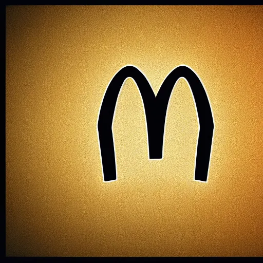 Image similar to eyebrows in the shape of the McDonalds logo, photorealistic, detailed